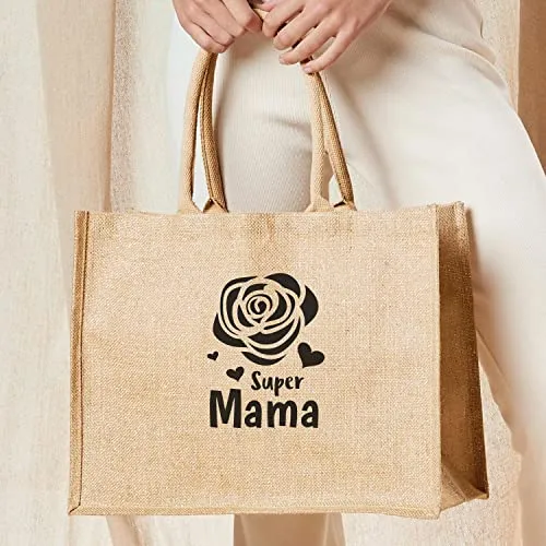 Jute Einkaufstasche - Mama Design