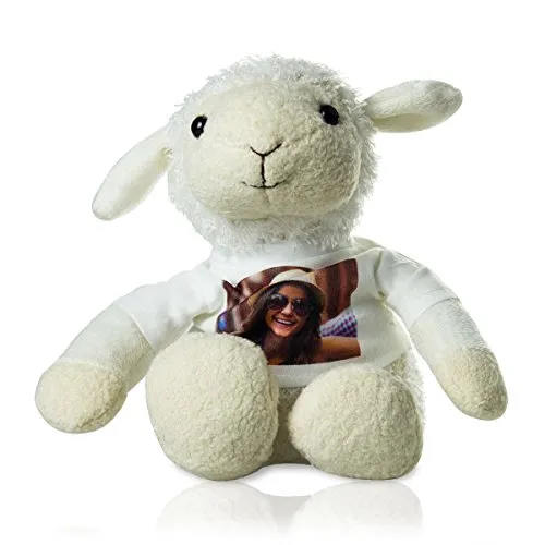 Stofftier Schaf mit persönlichem Foto