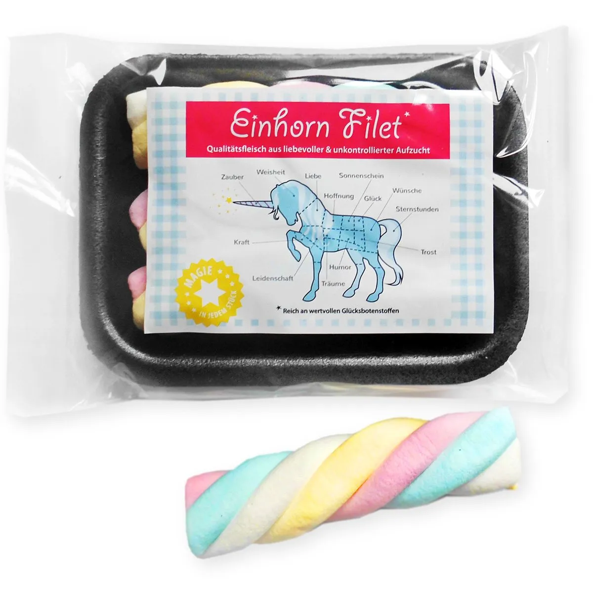 Einhorn-Filet - Bunte Marshmallows