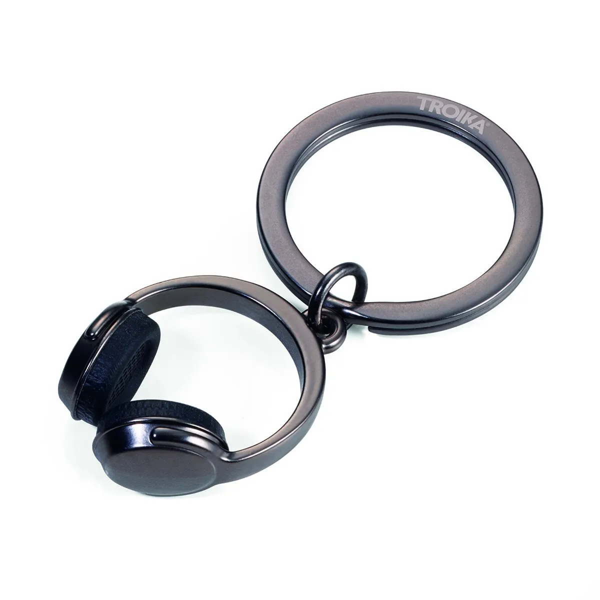 Schlüsselanhänger mit Kopfhörer-Motiv