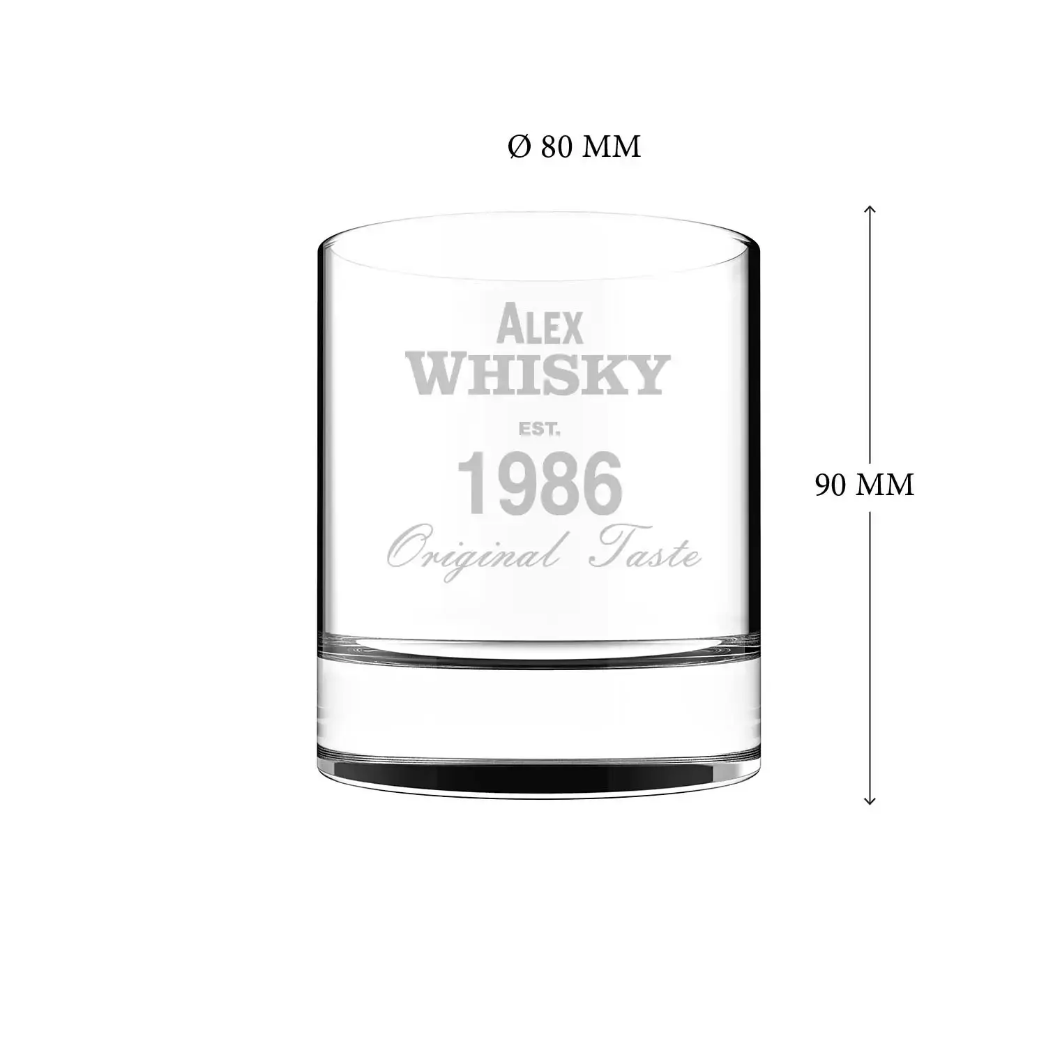 Whiskeyglas mit Gravur