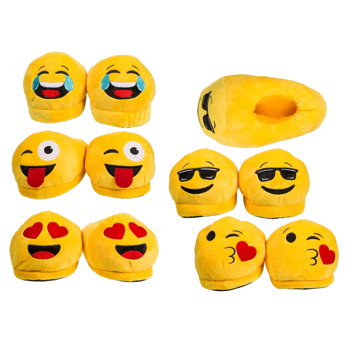 Kuschel-Hausschuhe Emoji