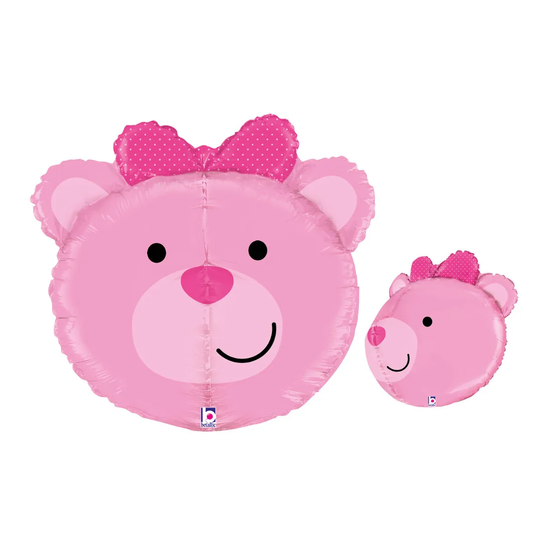 Helium-Luftballon Baby-Bär – Pink