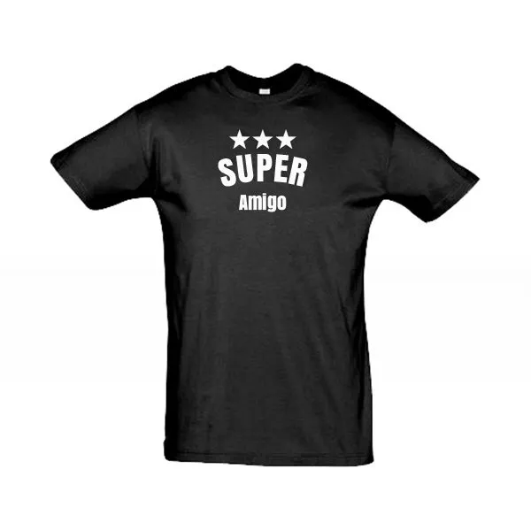 Herren T-Shirt Super schwarz-XL