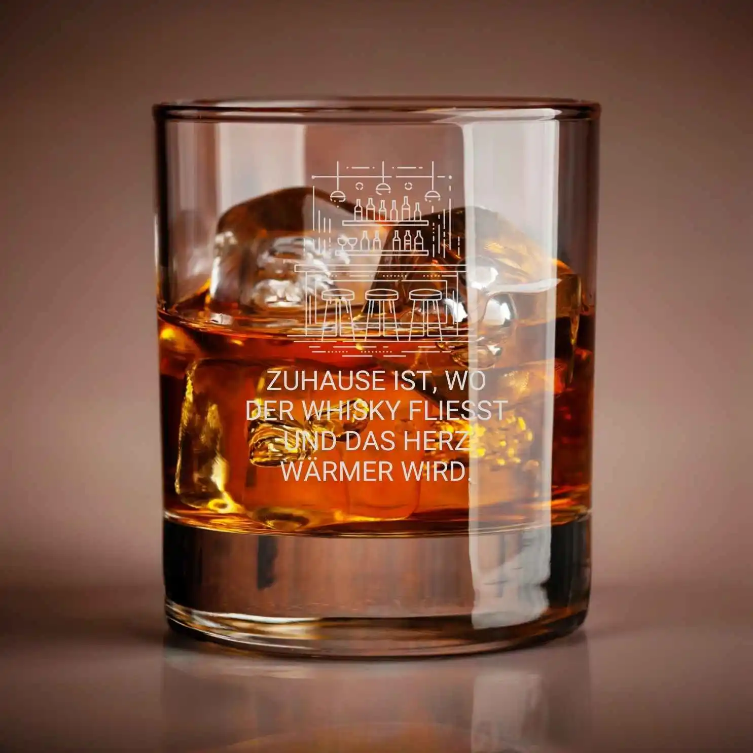 Personalisiertes Whiskeyglas - Bar Design Gravur