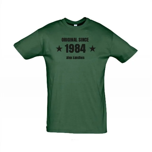 Herren T-Shirt Original since grün-M