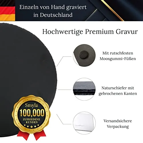 Schiefer 30x30cm - Hand