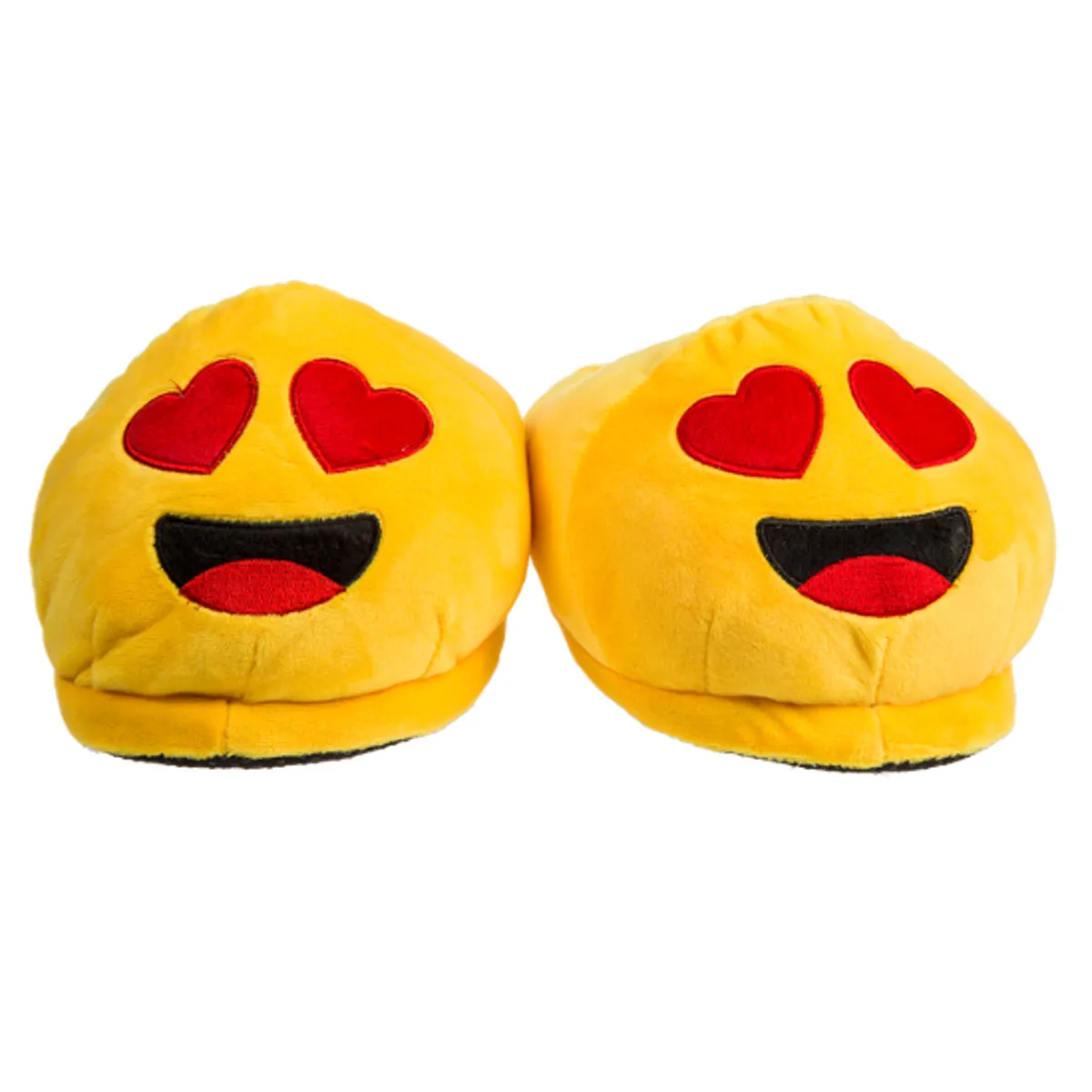 Kuschel-Hausschuhe Emoji – Herzaugen 33-34