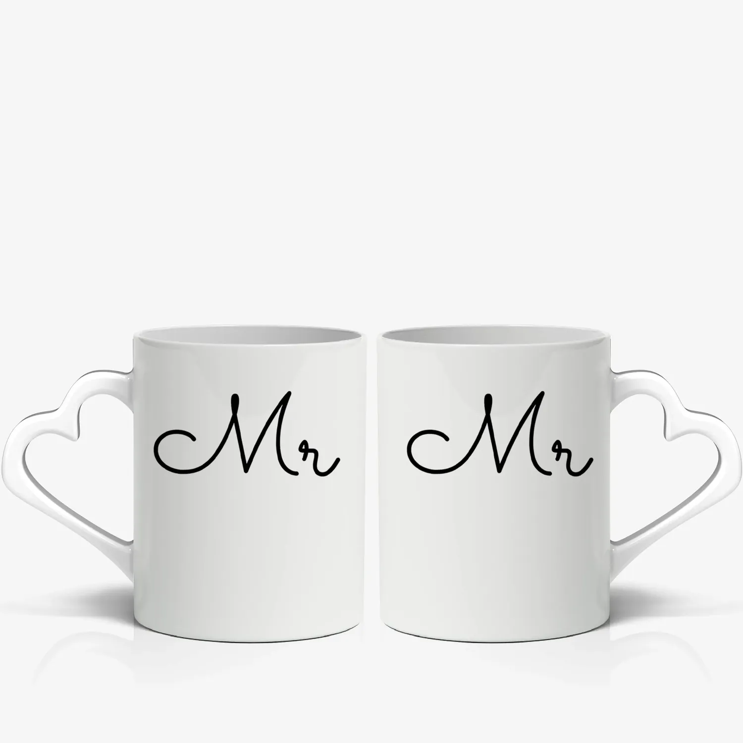 2er Tassen mit Namen - Mr und Mr