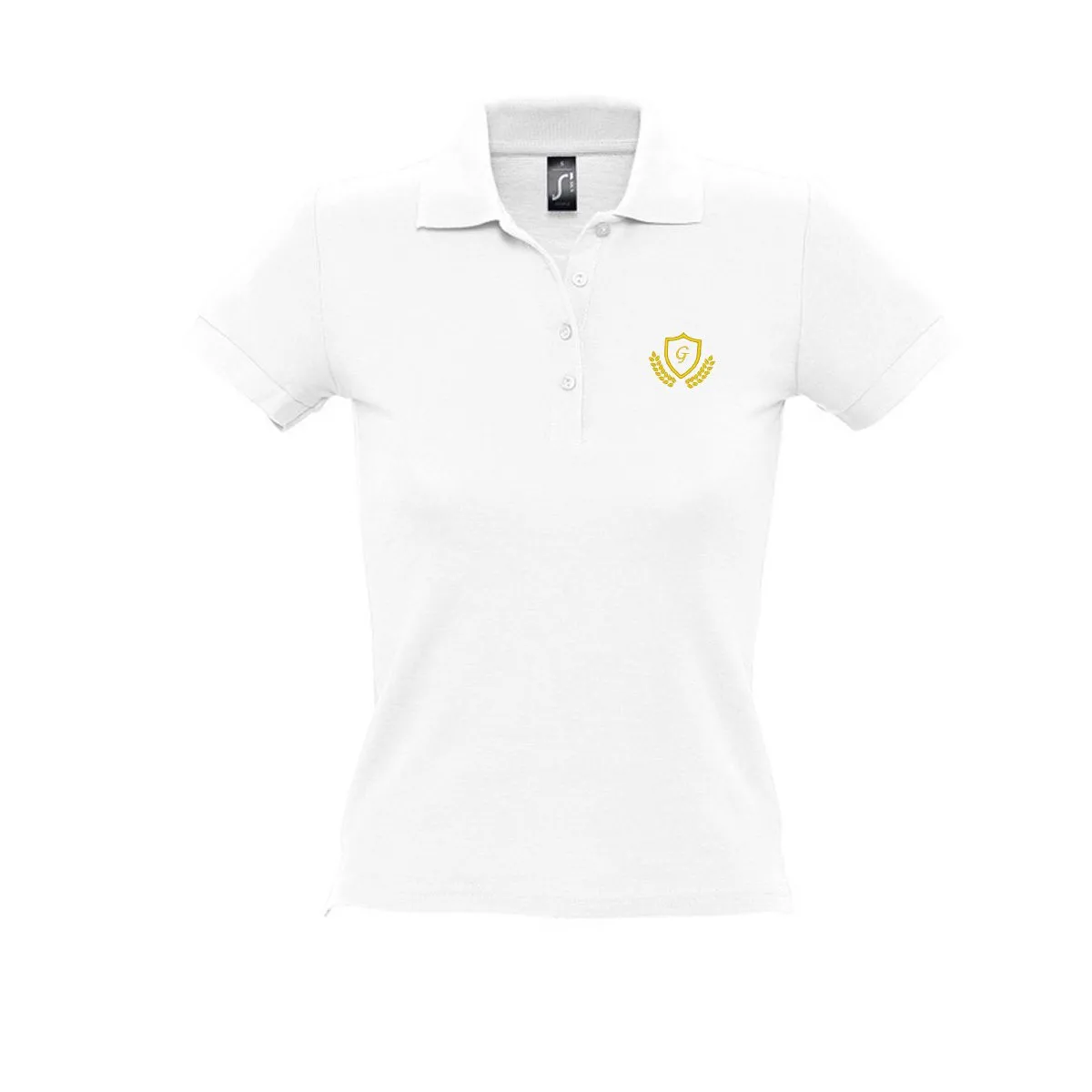 Personalisierbares Poloshirt für Frauen - Weiß - M