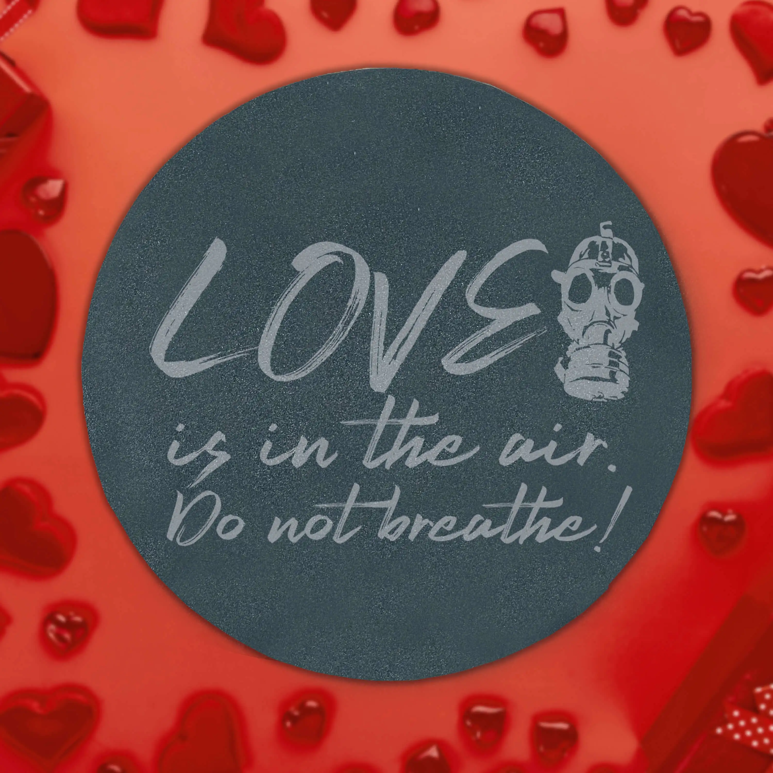 Valentinstagsdesign Love is in the air. Do not breathe