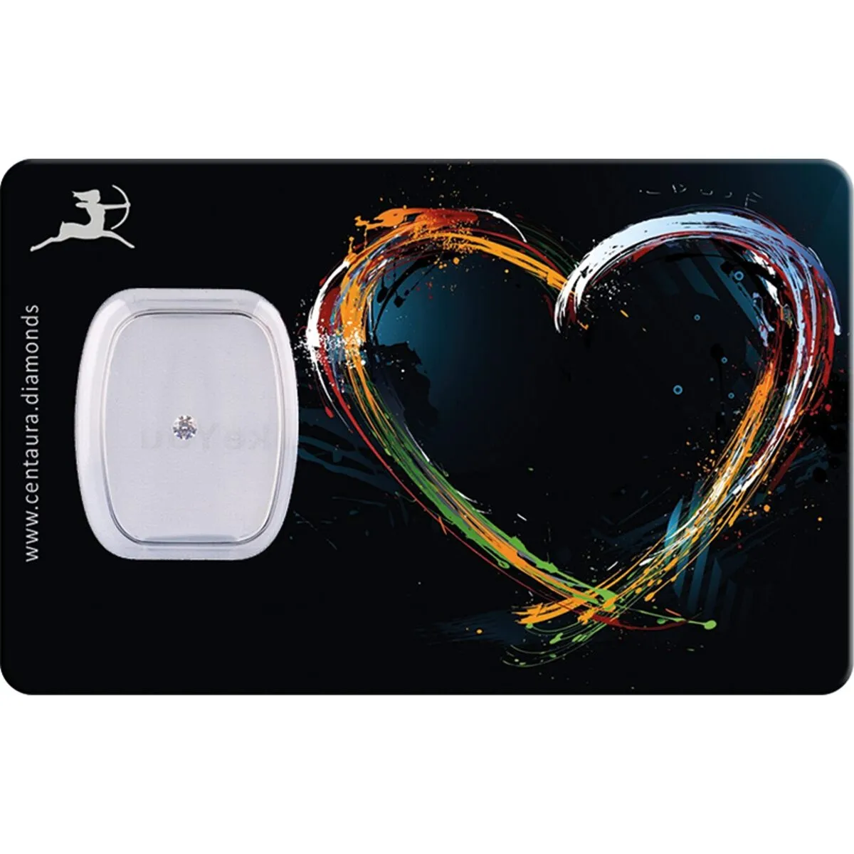 Centaura – die Diamant-Geschenkkarte 0,05 kt - Herz