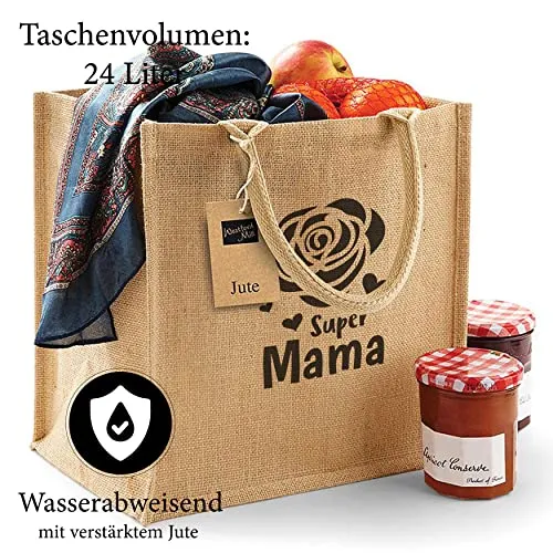 Jute Einkaufstasche - Mama Design