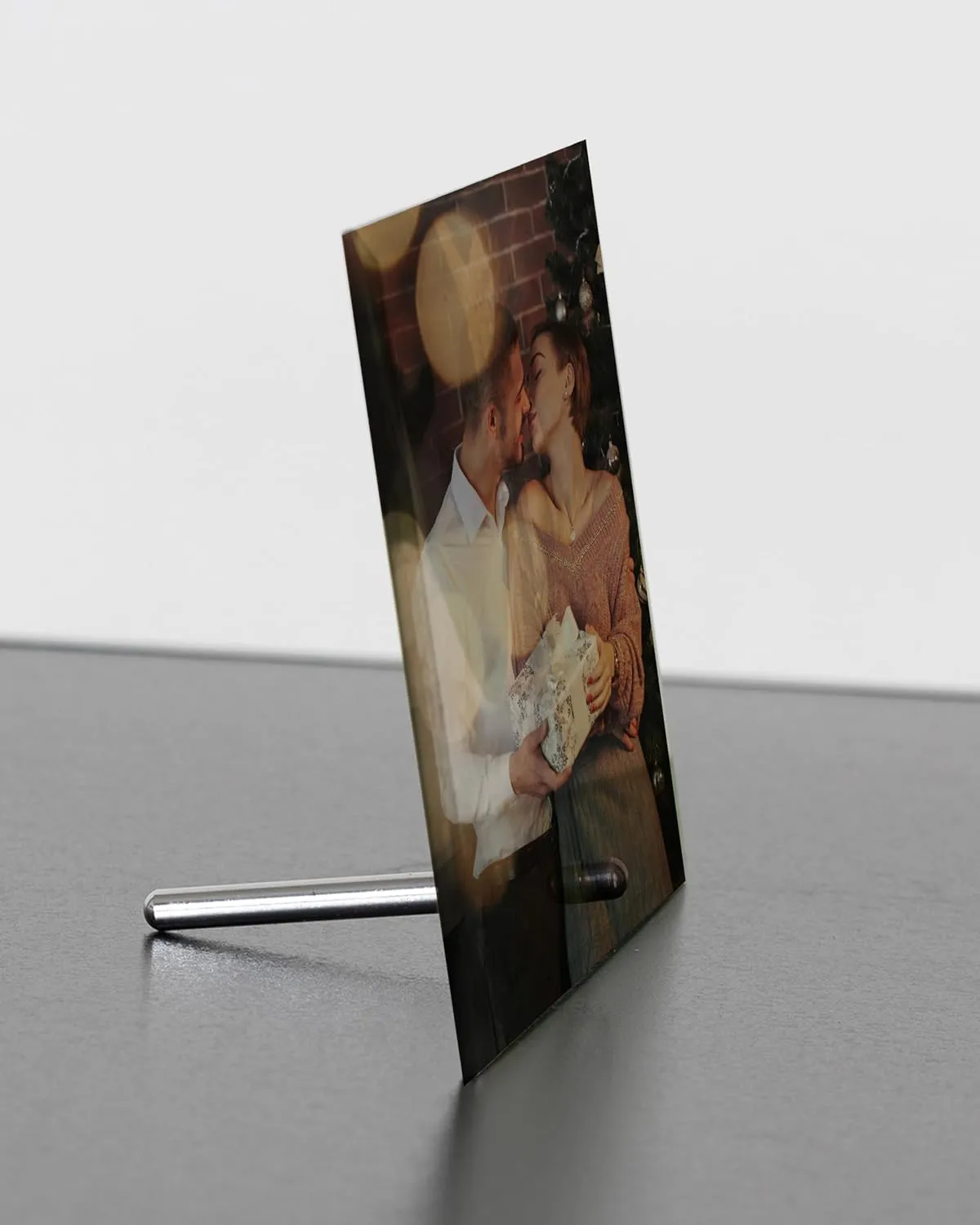 Personalisierter Glas-Fotodruck - 17x12cm, Edelstahlfuß