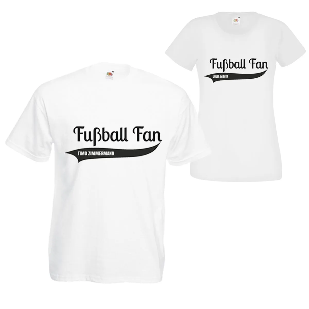 T-Shirt mit Namen für Fußballfans
