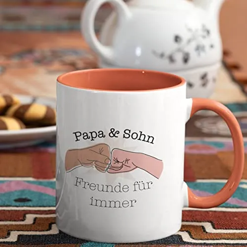 Bedruckte Tasse | Papa und Sohn