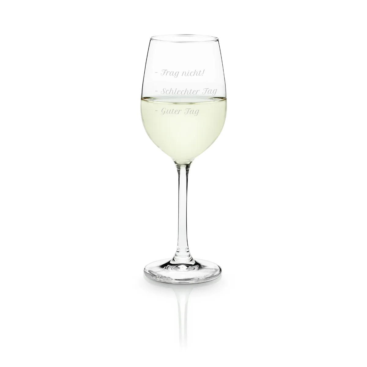Leonardo - Weißwein-Stimmungsglas und persönlicher Gravur