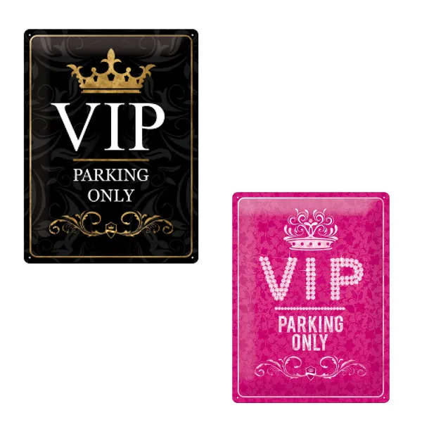 Großes Blechschild VIP-Parking only