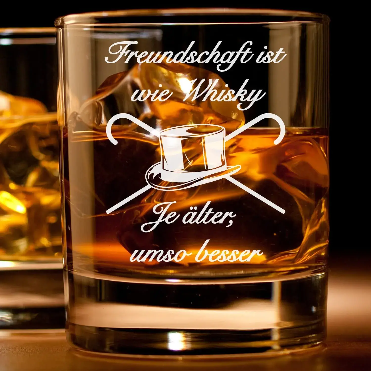 Whiskyglas mit Gravur Freundschaft