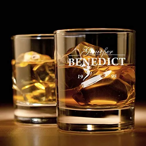 Whiskyglas mit Gravur für den Männerabend