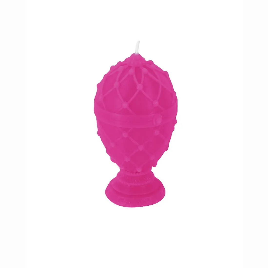 Dekorative Kerze Fabergé-Ei - pink