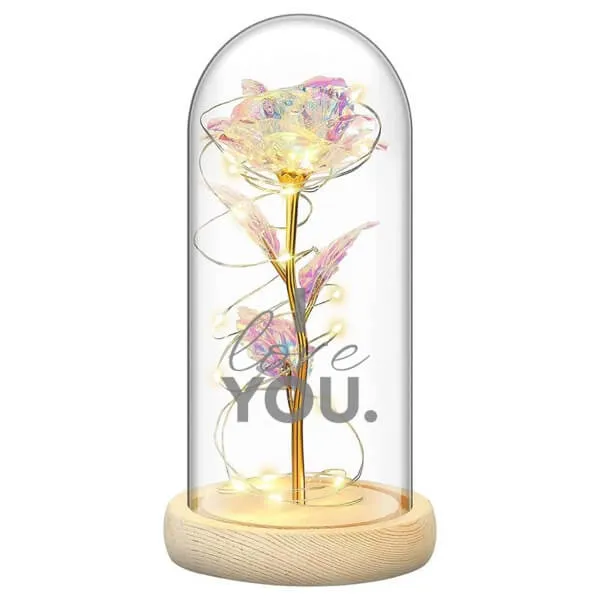 Configurable - Transparente Rose Glasdom Valentinstag