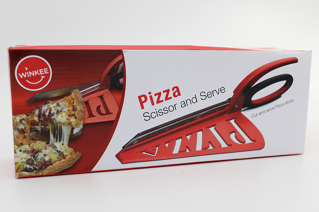 2in1 - Pizzaschere mit Servierfläche
