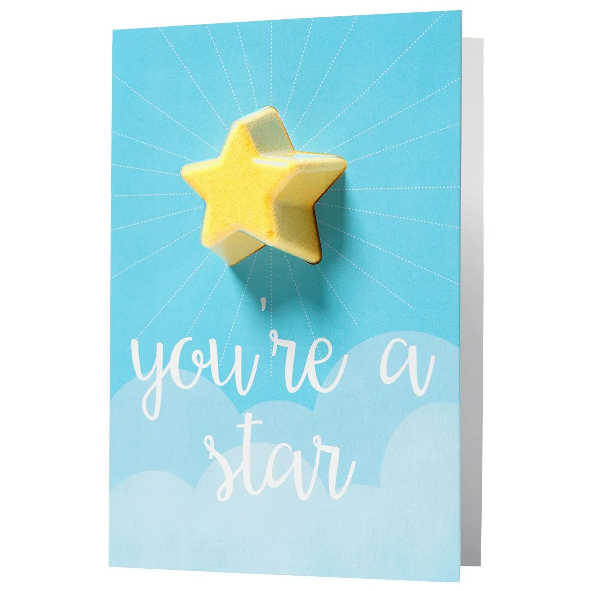 Geschenkkarte mit Badekugel Youre a Star
