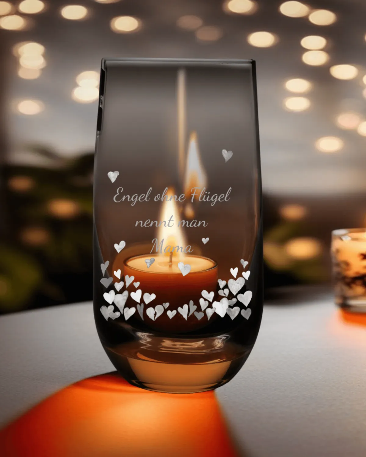 Personalisiertes Leonardo Kerzenglas mit Gravur für Mama 