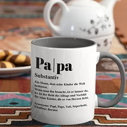 Bedruckte Tasse | Papa Definition