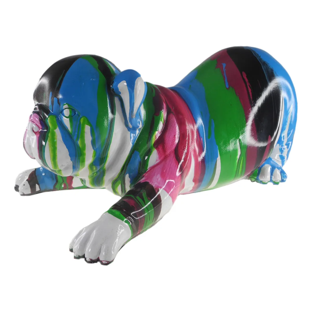 Tierskulptur mit Farbe - Hund