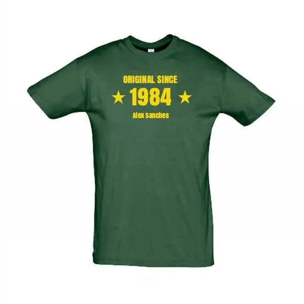 Herren T-Shirt Original since grün-XL