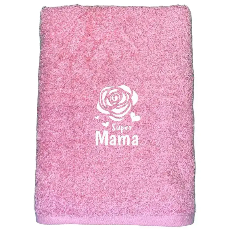 Multifunktions-Handtuch - Pink mit Rose