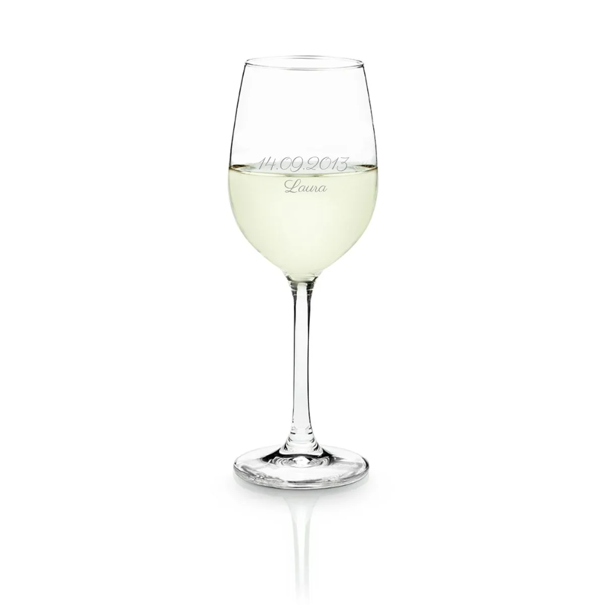 Personalisierbares Weißweinglas von Leonardo - Glückwunsch