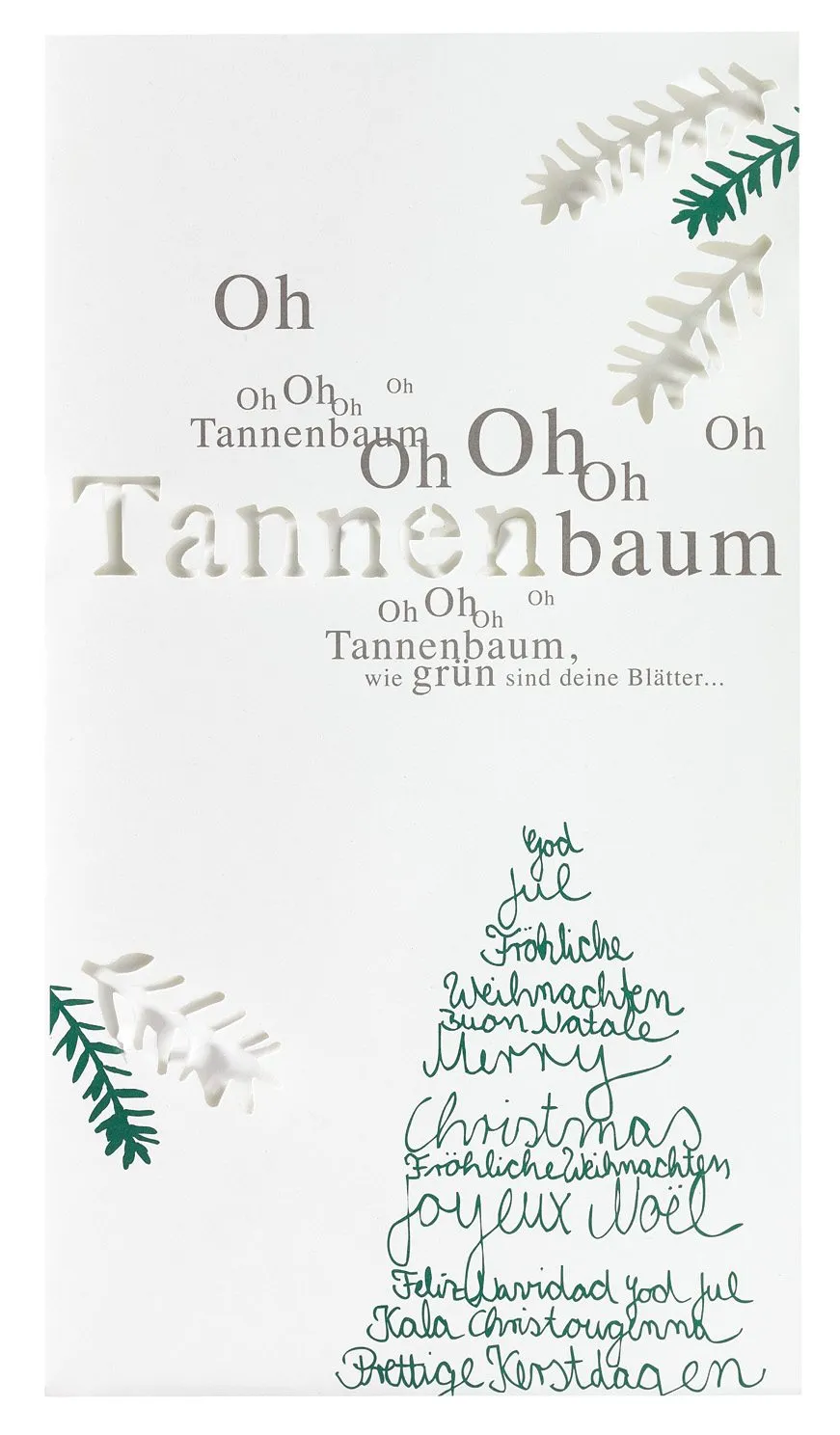 Winterzeit Lichttüte - Oh Tannenbaum