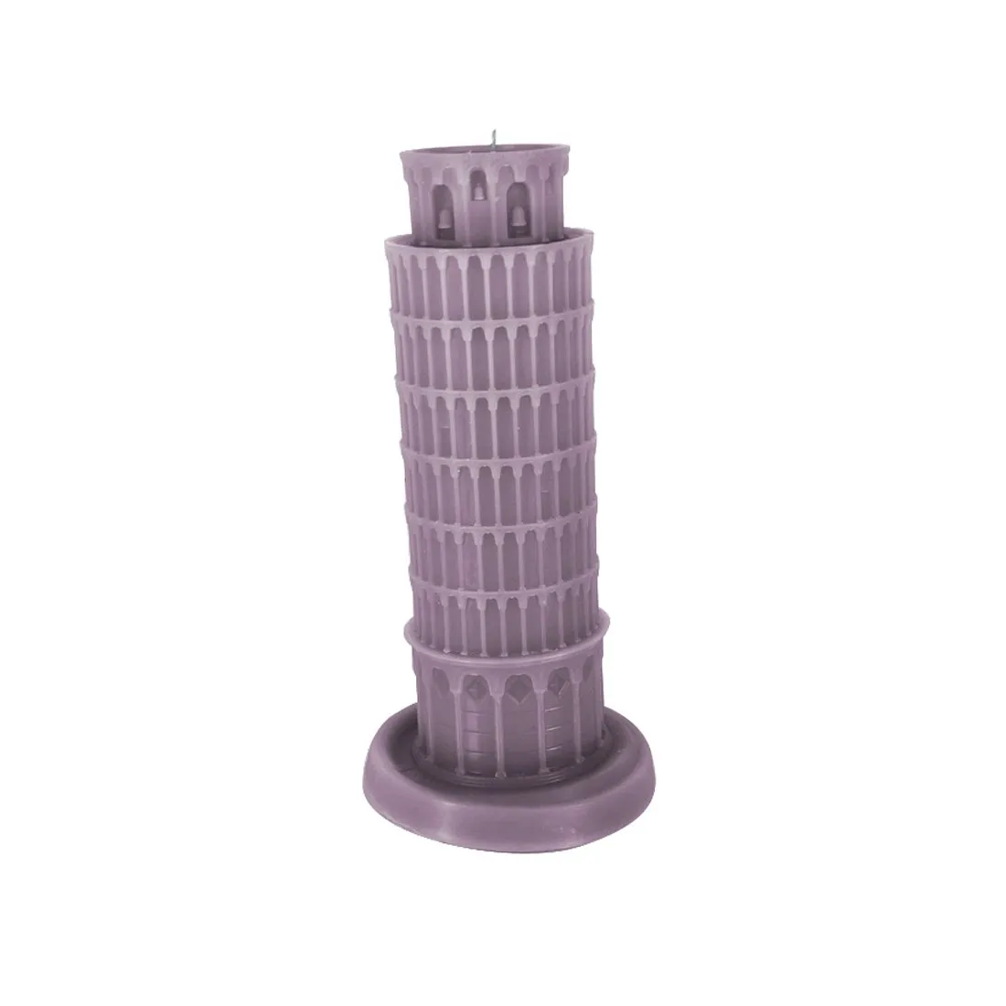 Dekorative Kerze Baudenkmal - Pisaturm lila