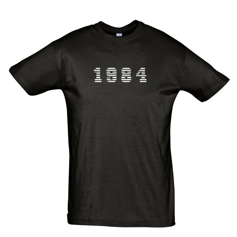 Herren T-Shirt Jahrgang schwarz-XL