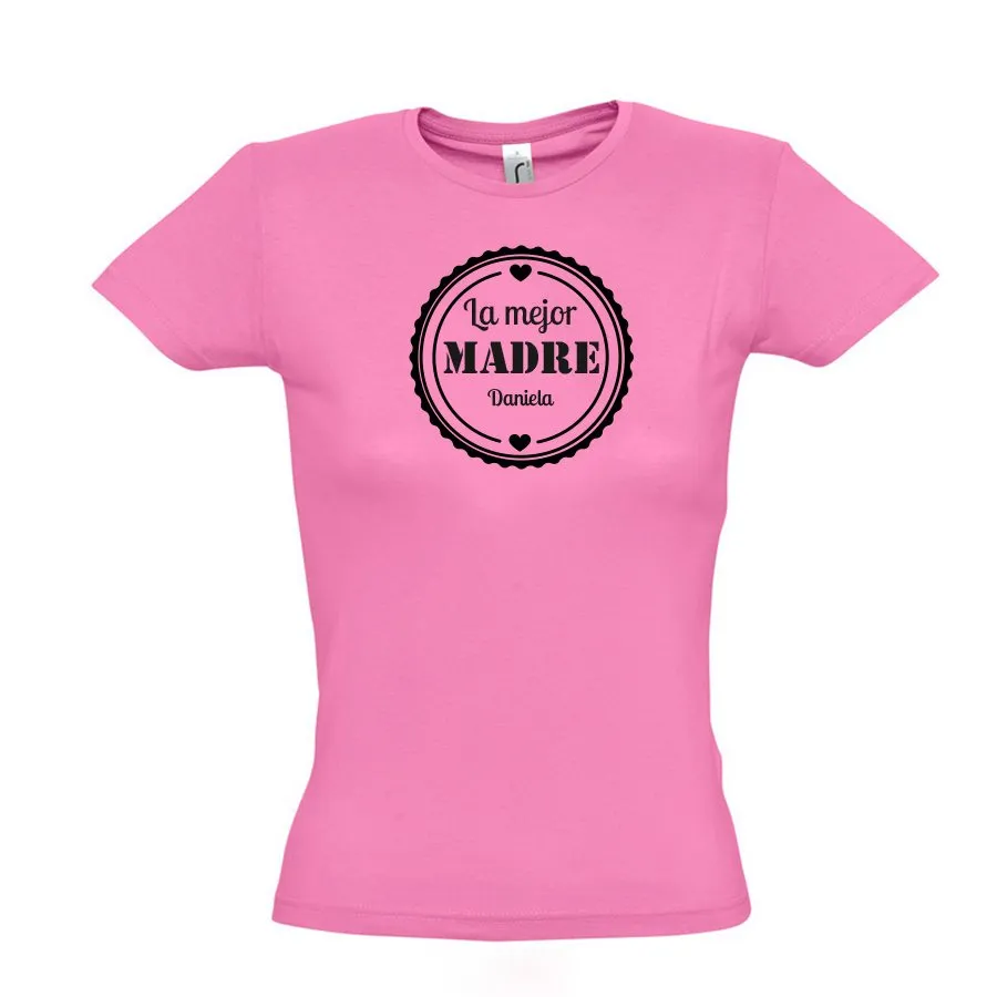 Damen T-Shirt Beste Mama rosa-M
