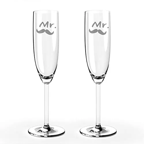 2er Sektglas - Mr und Mr